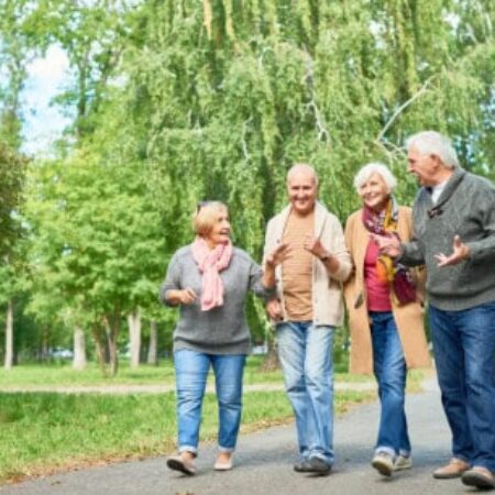 Wandeling met een goed gesprek