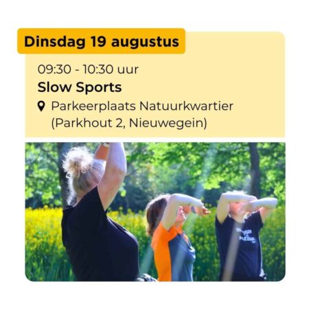 Zomeractief: Slow Sports 55+