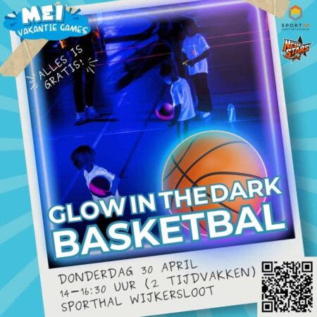 Vakantie Games: GlowInTheDark basketbal 15:30 – 16:30, 10-12 jaar